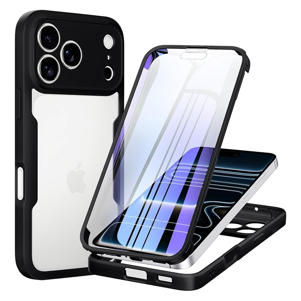 Techsuit - ColorVerse 360 Series + Screen Protector - iPhone 18 Pro Max / iPhone 17 Pro Max - Black (Apple iPhone 17 Pro Max, Apple iPhone 18 Pro Max) (72060006)