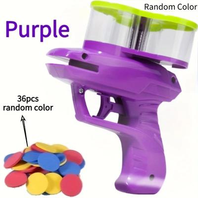 Inspire Select 3 Hole Target Launcher Toy For Kids 3+ Interactive Party Game, ABS Mini Blaster Fun, Christmas Gift Idea purple 36 Soft Bullets