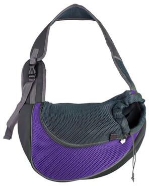 Uplifted Goods Pet Travel Carrier Sling Bag For Cats And Small Dogs purple s