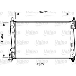 Kühler Motorkühlung VALEO 735041 für Fiat Abarth Alfa Romeo Opel Lancia Doblo
