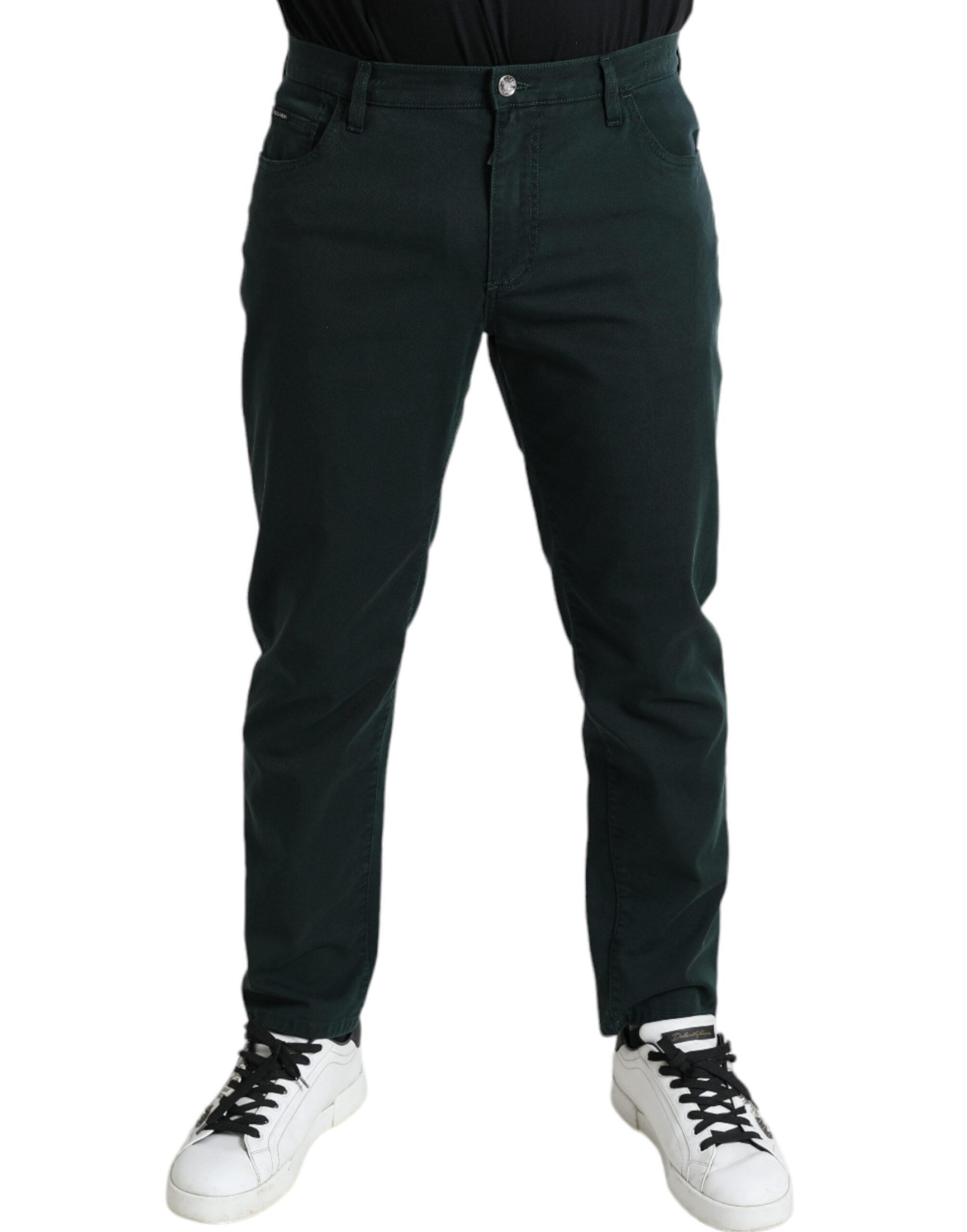 Schlanke Baumwollhose