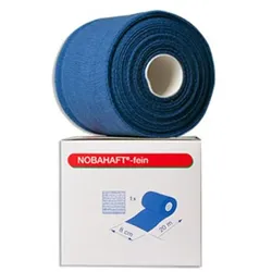 NOBA Nobahaft Fein kohäsive Fixierbinde 20 m x 8 cm - Blau 1 St
