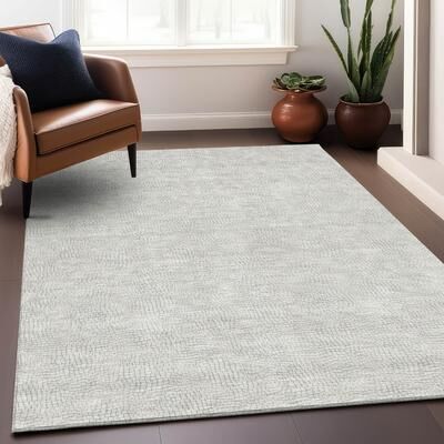 Addison Rugs Machine Washable Indoor/ Outdoor Solid Causal Chantille Rug