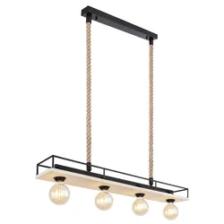 Hängeleuchte TRIXI (LBH 95x15x120 cm) - braun - LBH 95x15x120 cm