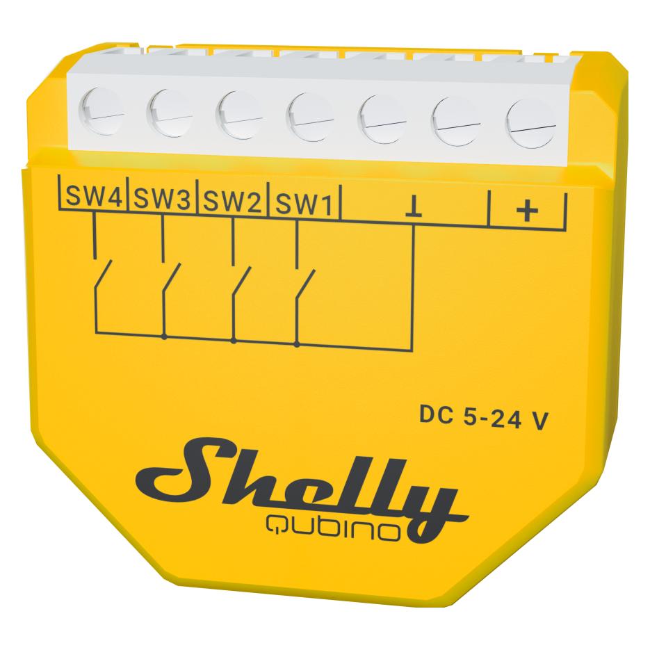 Shelly Wave i4 DC EU LR (Rolladenaktor, Schaltaktor) (Shelly Wave i4 LR)
