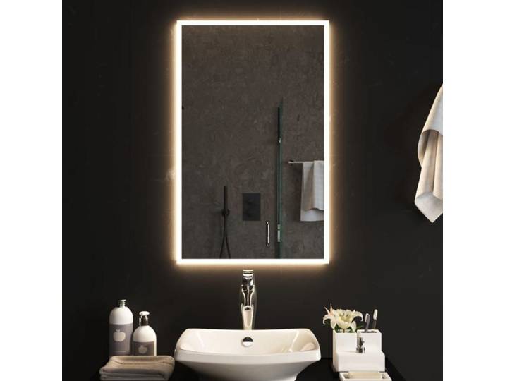 LED - Transparent - Miroir de salle de bain à LED - 50x80 cm - Miroir{3743}