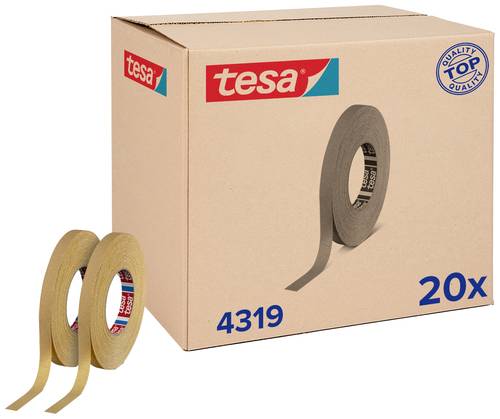 Tesa tesakrepp 4319 für Kurven 04319-00005-00 Kreppband tesakrepp Hellbraun (L x B) 50m x 15mm 20St.