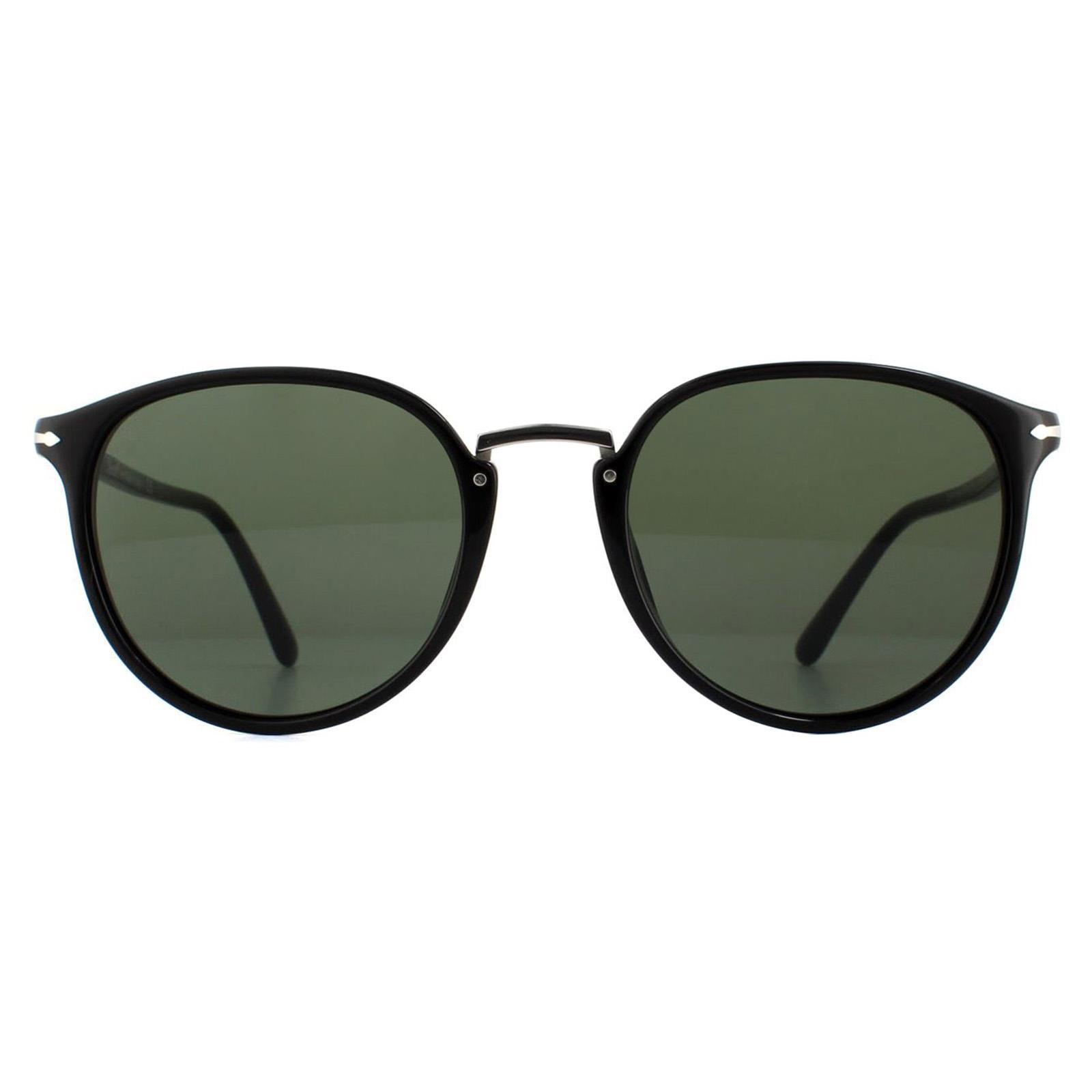Persol Sonnenbrille PO3210S 95/31 Schwarz Grün 54mm