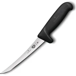 Victorinox V-5.66 03.15M Fibrox Safety Grip Ausbeinmesser, schwarz, 15 cm, Küchenmesser, Schwarz