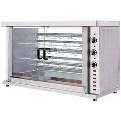 Virtus Elektro-Hähnchengrill mit Beleuchtung, 5 Spieße für 20-25 Hähnchen (AJD0052)