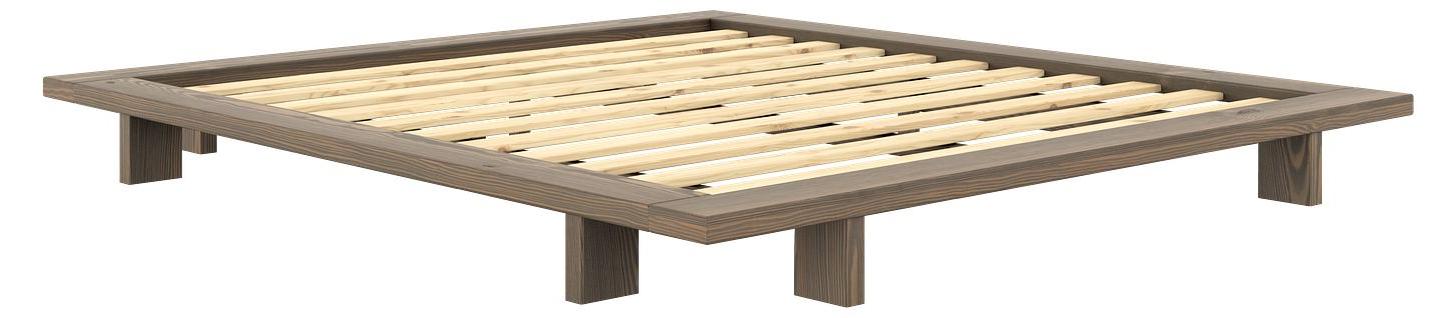 Drawer Japan, Plattformbett, König, Rechteckig, Holz, Braun, 300 kg
