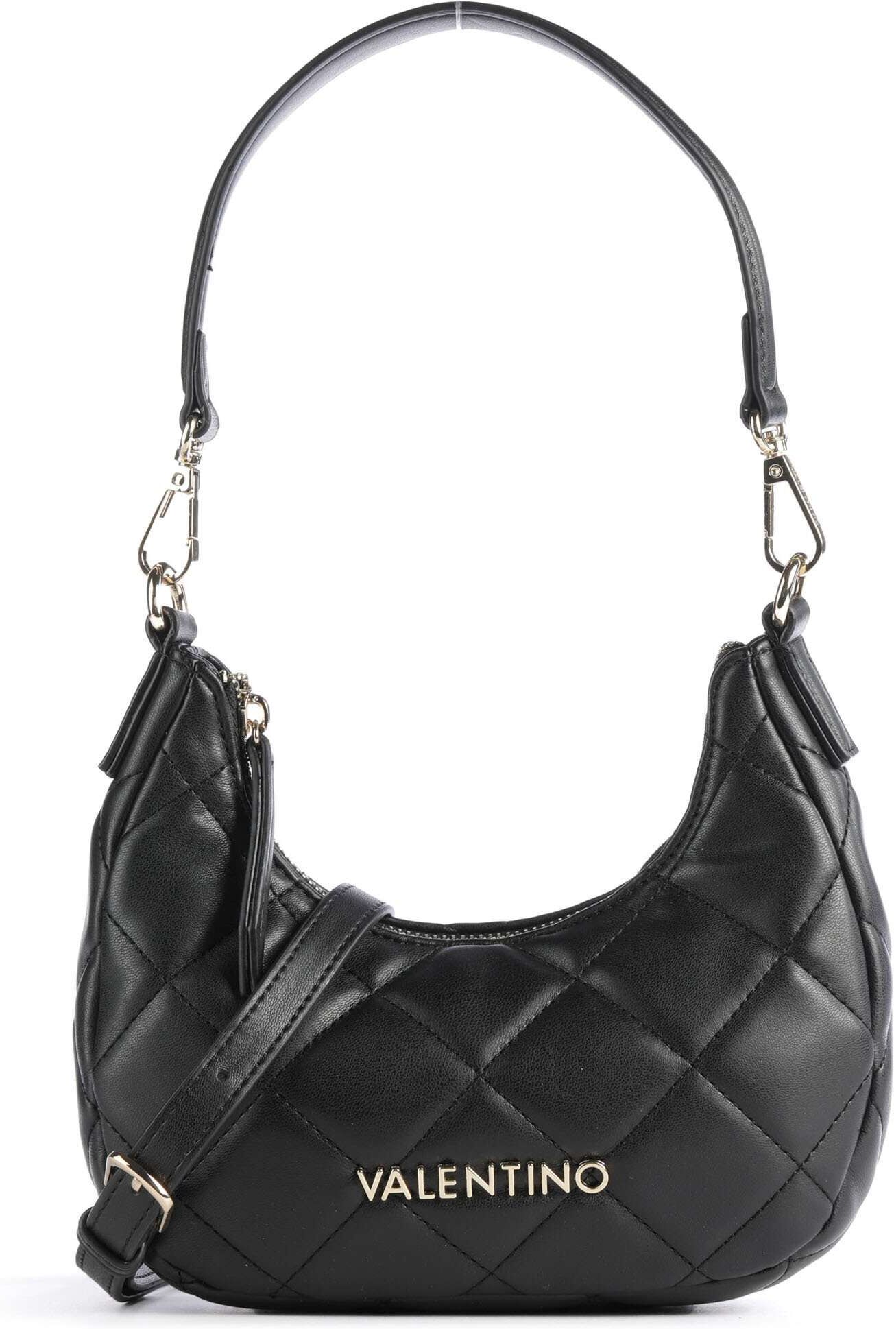 Valentino Bags Ocarina Schultertasche aus Leder, schwarz