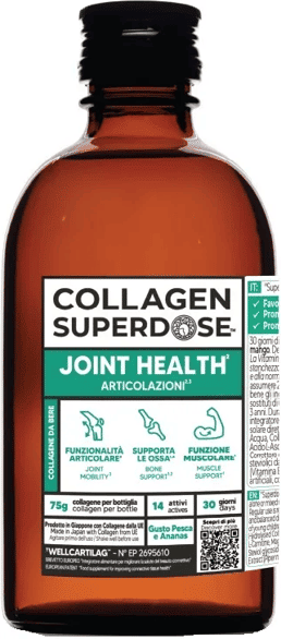 Gold collagen Collagen Superdose Joint Health 300 ml Integratore per il Benessere della Articolazioni e Funzione Muscolare