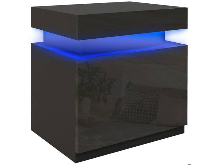 HOMCOM - Table de chevet - Panneaux de particules - 45x35x52cm - Noir