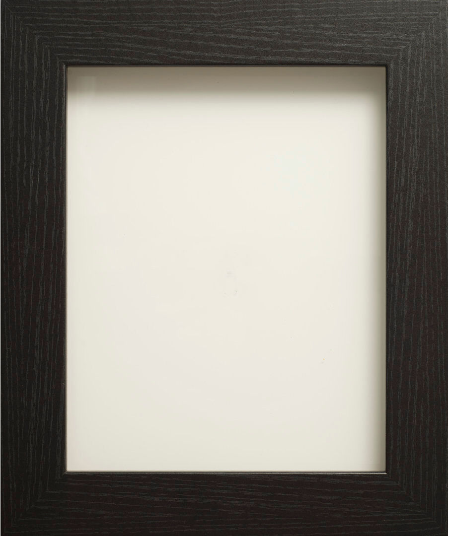 17 Stories Glass Picture Frame Black 14" x 11"