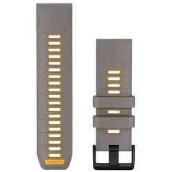 GARMIN Schnellwechsel-Armband für Fenix | Silikon 26 mm | Silbergrau