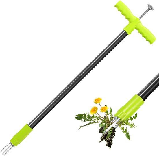 Benza Ibenzoa onkruidsteker met 3 stalen klauwen en ergonomische handgreep, 93 cm