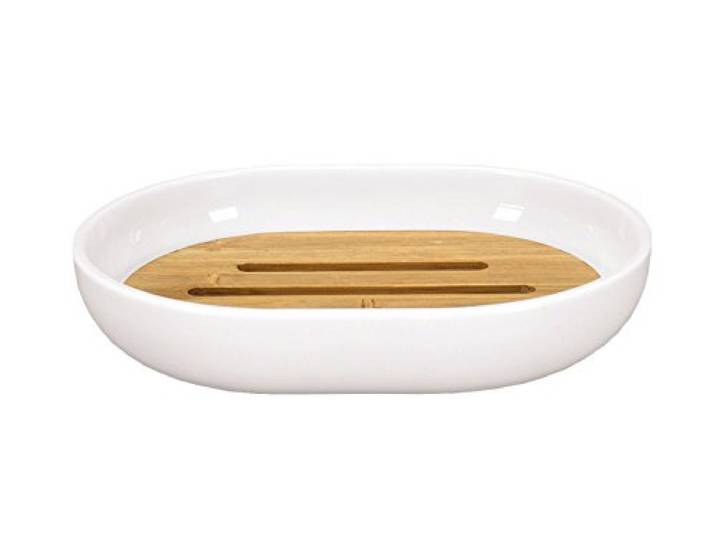 Kleine Wolke Seifenschale Timber, weiß