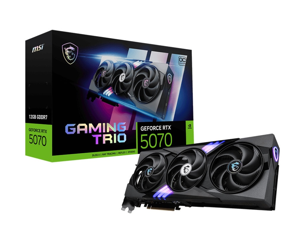 MSI GeForce RTX 5070 GAMING TRIO OC Grafikkarte 12 GB