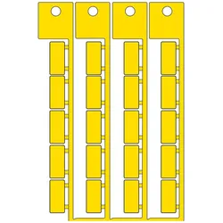 Brady, Etiketten, Selbstklebende Kennzeichnung, gelb, 9 x 20 mm