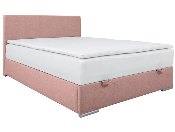 Z2 Boxspringbett TOM, rosa, Stoff