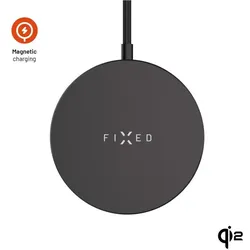 Fixed MagPad Slim Wireless Charger mit Qi2-Unterstützung MagSafe 15W Schwarz (15 W), Wireless Charger, Schwarz
