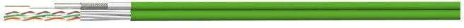 homeway Câble hybride Eca Cat7 coaxial HW-KGMH-F1-Eca-R100 jaune-vert 12 x 6,6 mm (HW-KGMH-F1)