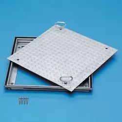 Schachtabdeckung Stahl feuerverzinkt, B 800 x T 800mm, Bauhöhe 62,5mm