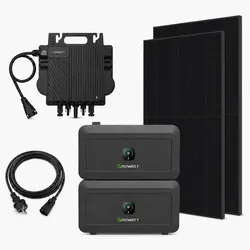 Balkonkraftwerk 800W Komplettset mit 1000 Wp und  4096Wh Speicher