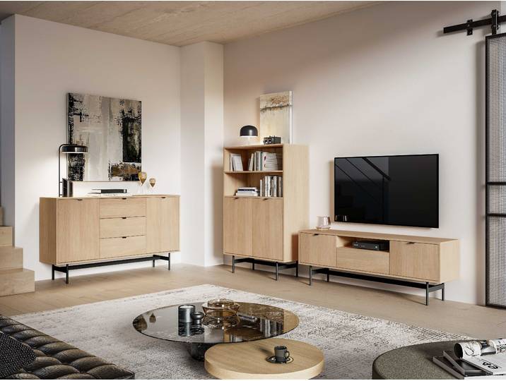 Wohnzimmer-Set Wohnzimmer Set 3-teilig – REYNOS