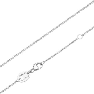 Silberkette "im Stil einer Ankerkette 45 cm, Silber 925", silber, GIORGIO MARTELLO MILANO, Halsketten, Damen, 45cm, Silber 925 (Sterlingsilber), Silberkette