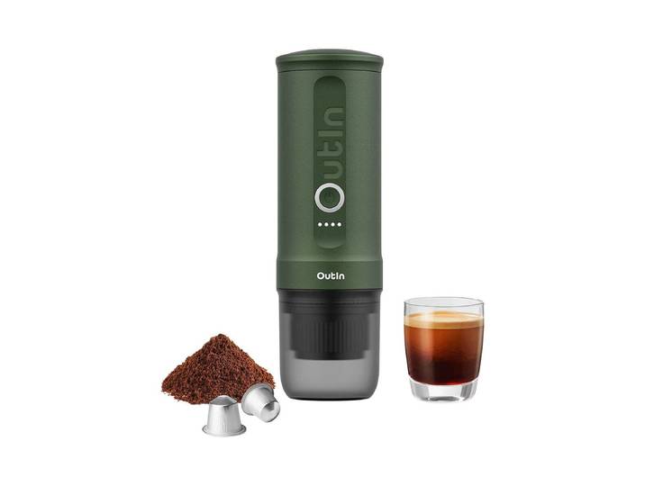Outin Nano Tragbare Espressomaschine Olivegrün