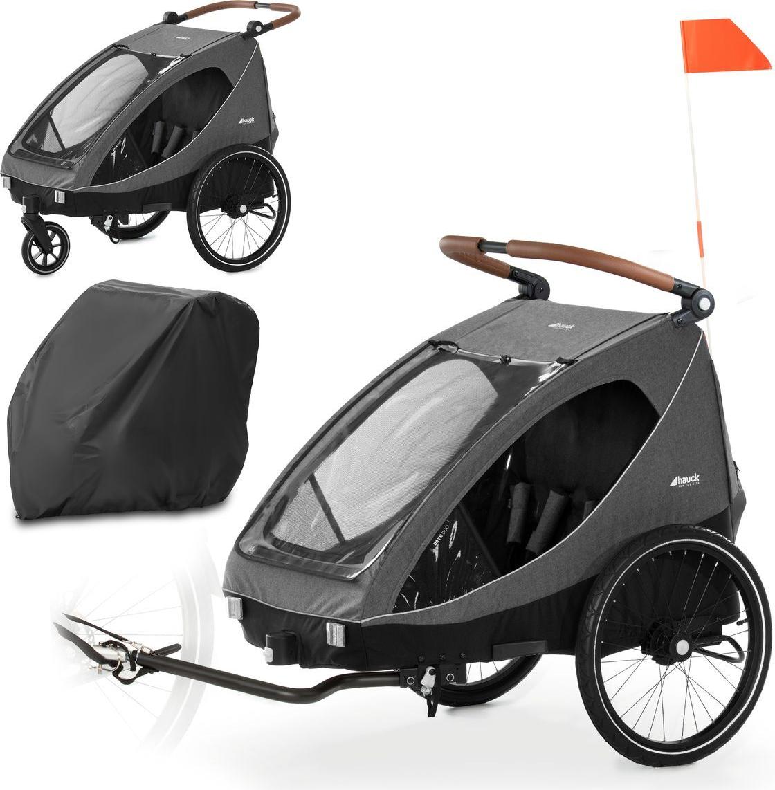 Hauck 2in1 Fahrradanhänger Dryk Duo für 2