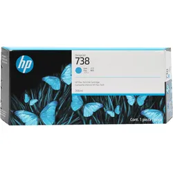 HP Original Druckerpatrone 738 - cyan 300ml (676M6A)