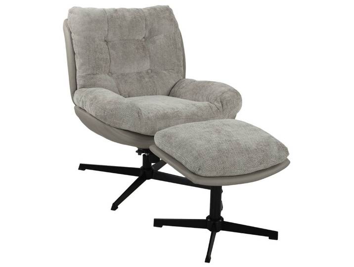 Duo Collection Relaxsessel Tolox, (2-teilig) inkl. Hocker, sandfarbig - 78x95x91 (BxHxT)