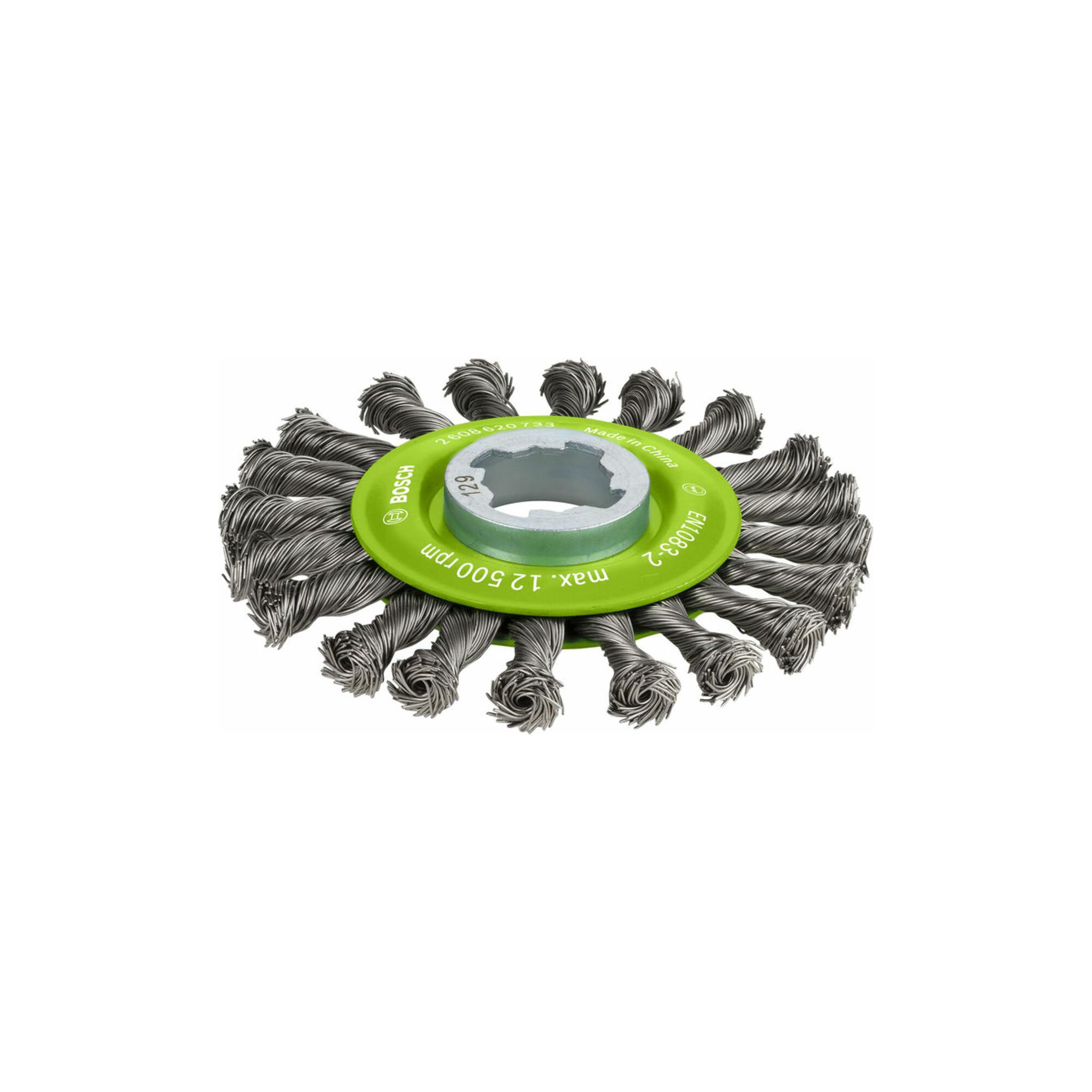 BOSCH Scheibenbürste Heavy for Inox X-LOCK gezopft rostfrei 115 mm 0,5 mm (2608620733)