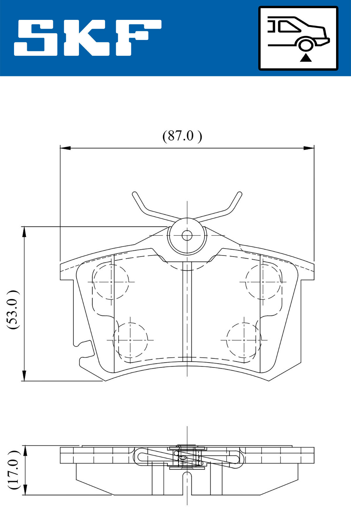 Skf Bremsbelagsatz, Scheibenbremse Vkbp 90440 E Für Vw