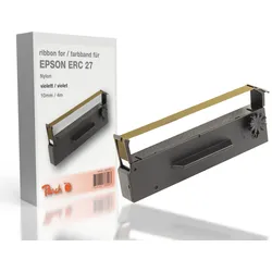 Farbbandkassette kompatibel zu Epson ERC 27, violett, Gr653