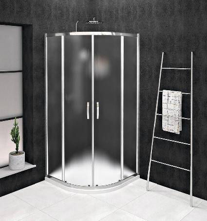Gelco SIGMA SIMPLY douchecabine kwartcirkel model R550 Brick B/D: 80 x 80 cm