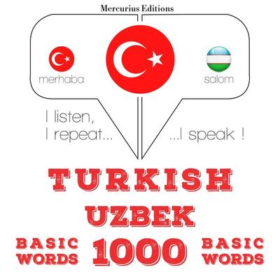 Türkçe - Özbekçe: 1000 temel kelime - JM Gardner, Audio, 9782821133563