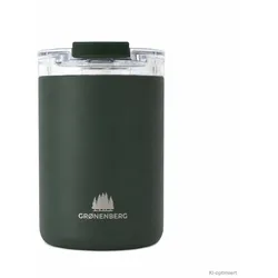 Groenenberg Isolierbecher aus recyceltem Edelstahl auslaufsicher forest 320 ml