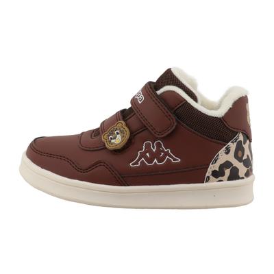 Sneaker KAPPA "GILL", Mädchen, Gr. 35, Synthetik, braun, Schuhe Sneaker, Winterschuhe, gefüttert