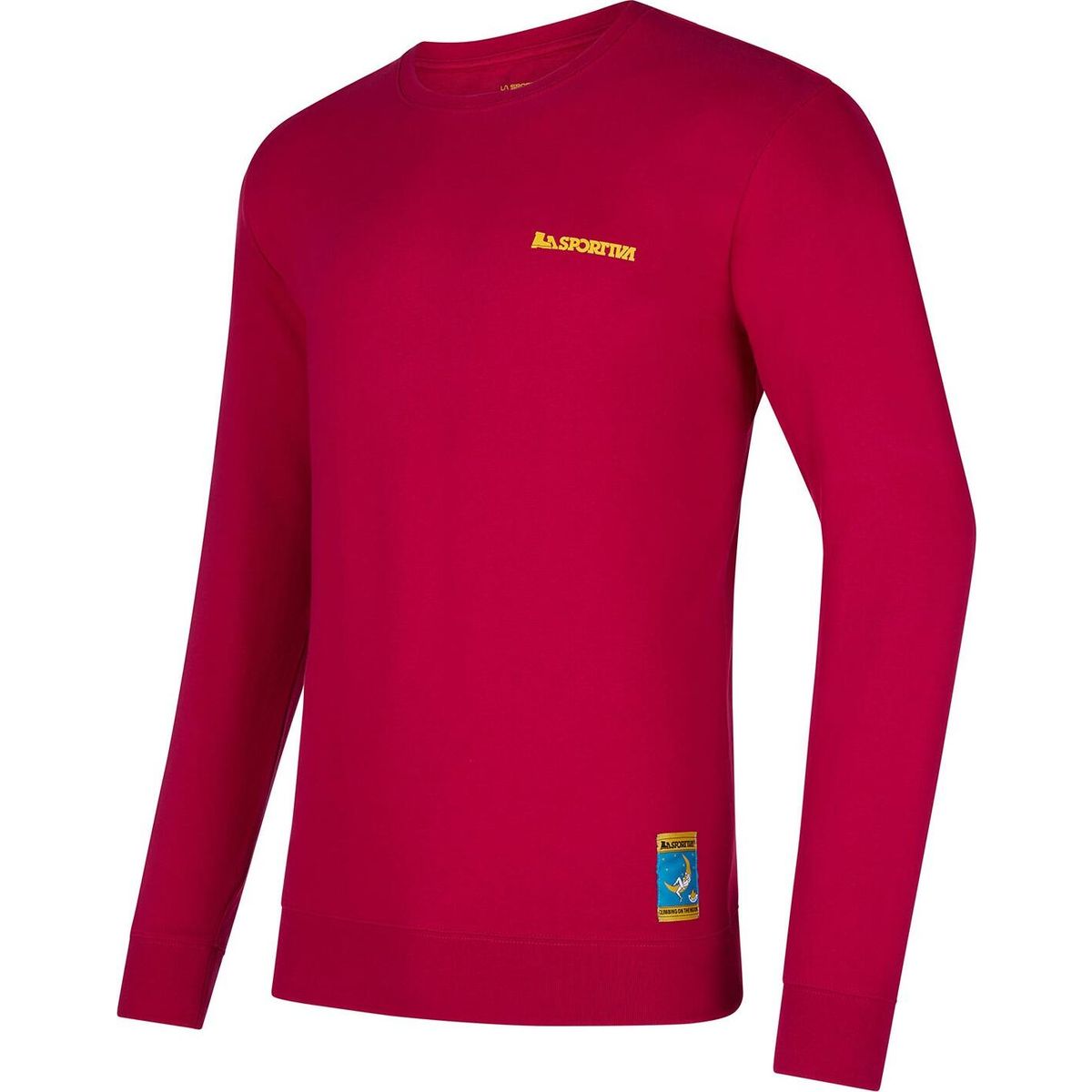 La Sportiva Climbing on The Moon Sweatshirt Men fucsia/giallo (P10Y08) XL ZACW034P10Y08XL