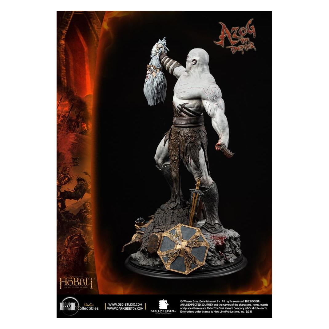 Darkside Collectibles Studio Le Hobbit Un voyage statuette 1/3 MS Series Azog The Defiler John Howe Signature Edition 90 cm (DSC-TH-01-MS)