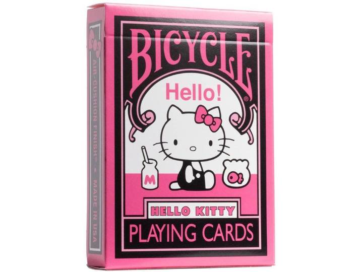 Bicycle Hello Kitty - Speelkaarten - Handgetekende ontwerpen - Zwart & Roze
