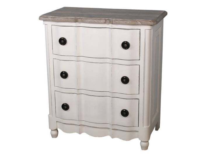 Schmale Landhauskommode Paris, Shabby Chic