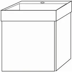 Sanipa Waschtischunterbau rechts 3way BP9811U