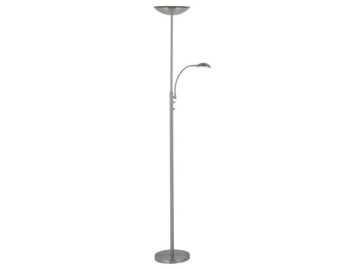 Brilliant Deckenfluter Rosanna G93011/13, Silberfarben, Metall, LED integrated, 25.5x180x38 cm, Lampen & Leuchten, Innenbeleuchtung, Stehlampen