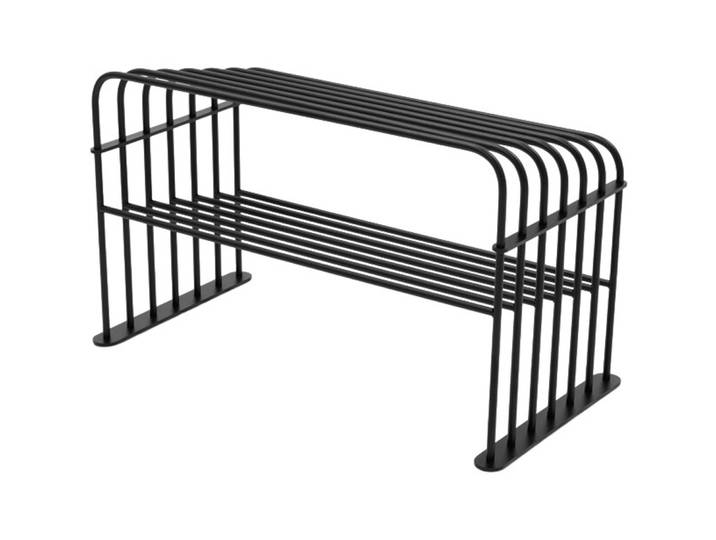 Spinder Design Schuhregal Skadi schwarz Stahl B 70 cm H 40.5 cm