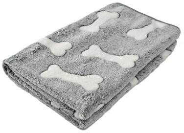 Uplifted Finds Plush Thermal Winter Pet Blanket bone Print m